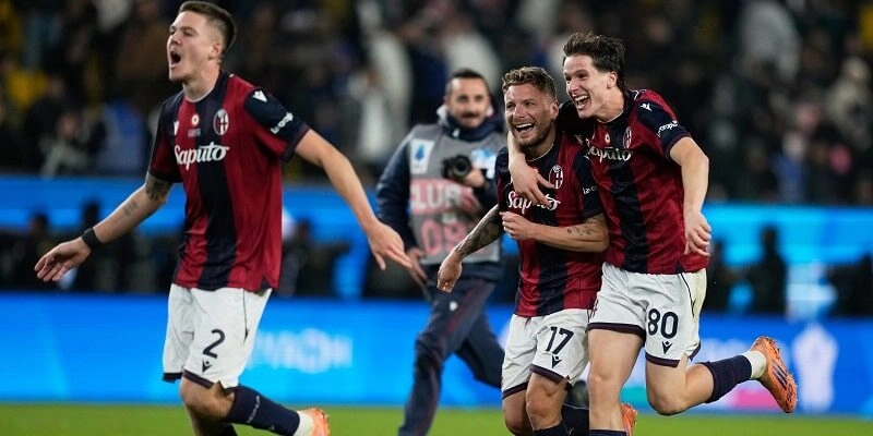 Bologna đã tạo nên cú sốc khi vượt qua Inter ở bán kết Siêu Cúp Italia